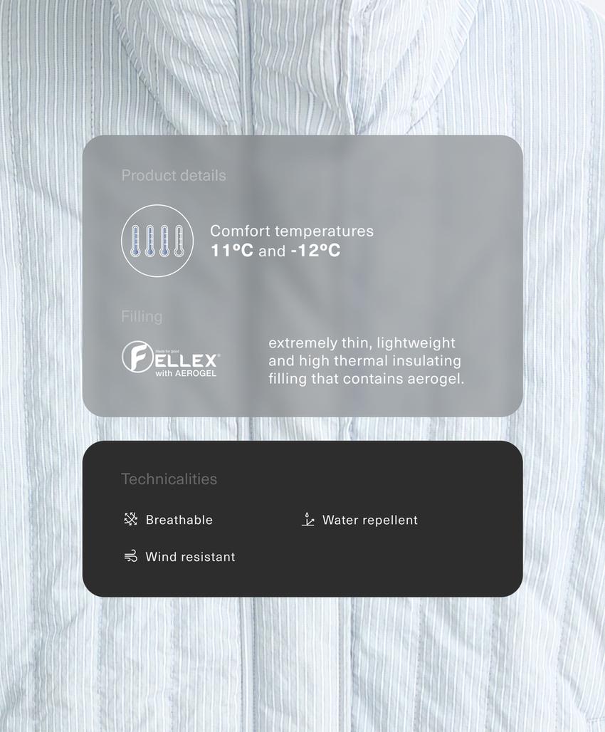 FELLEX® AEROGEL short padded jacket