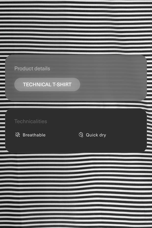 Лонгслив в полоску из высокотехнологичной ткани- Заказать в России