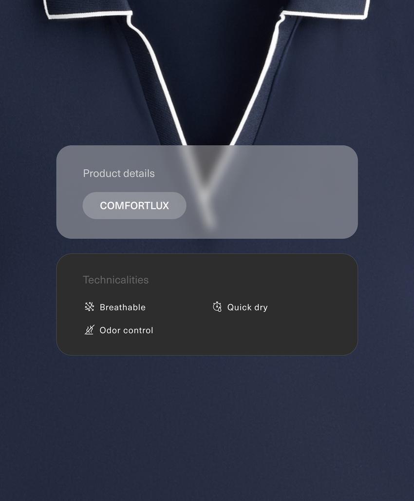 Поло Comfortlux с коротким рукавом и окантовкой