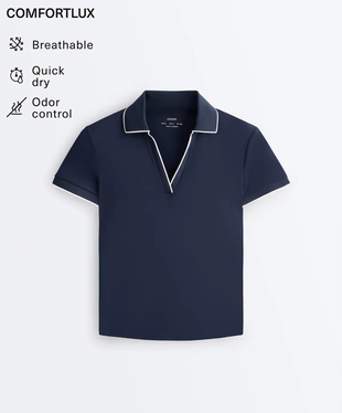 Поло Comfortlux с коротким рукавом и окантовкой- Заказать в России
