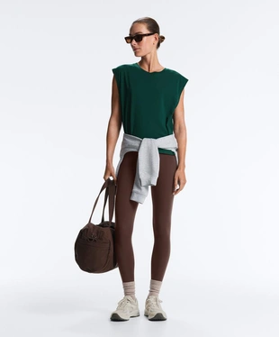 Топ без рукавов из смесового хлопка- Заказать в России