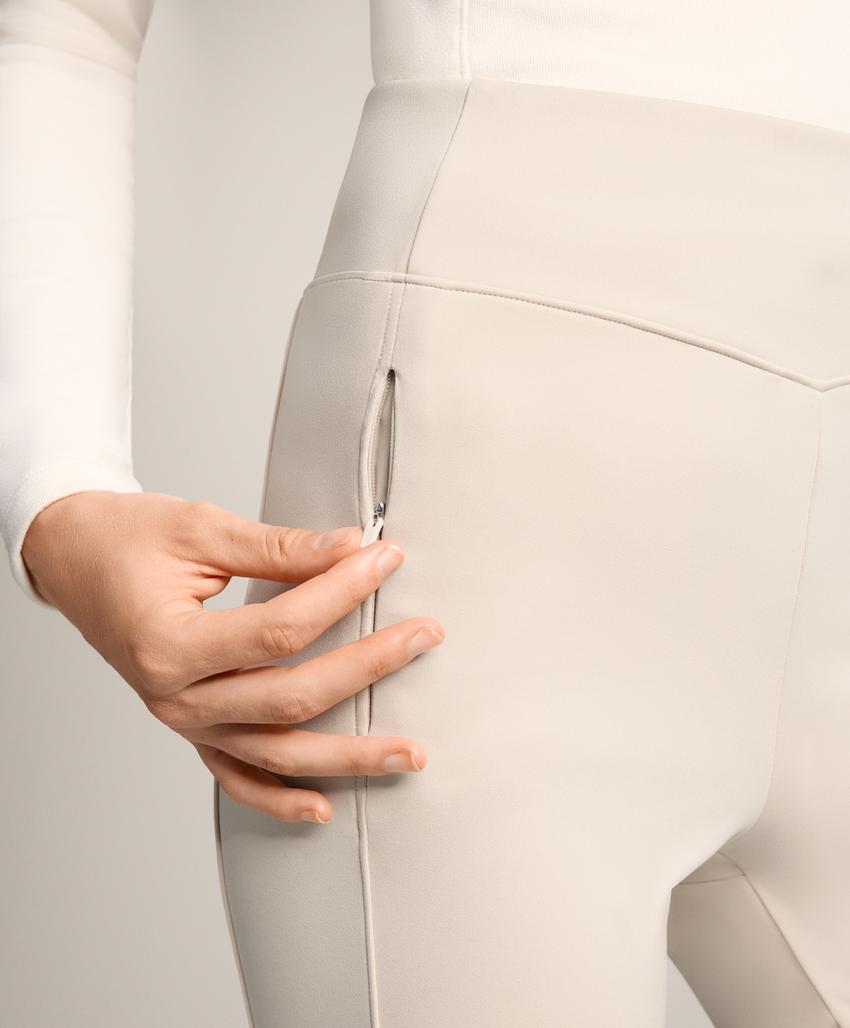 Легинсы длиной до щиколотки Warm с карманами и высокой посадкой, 70 см