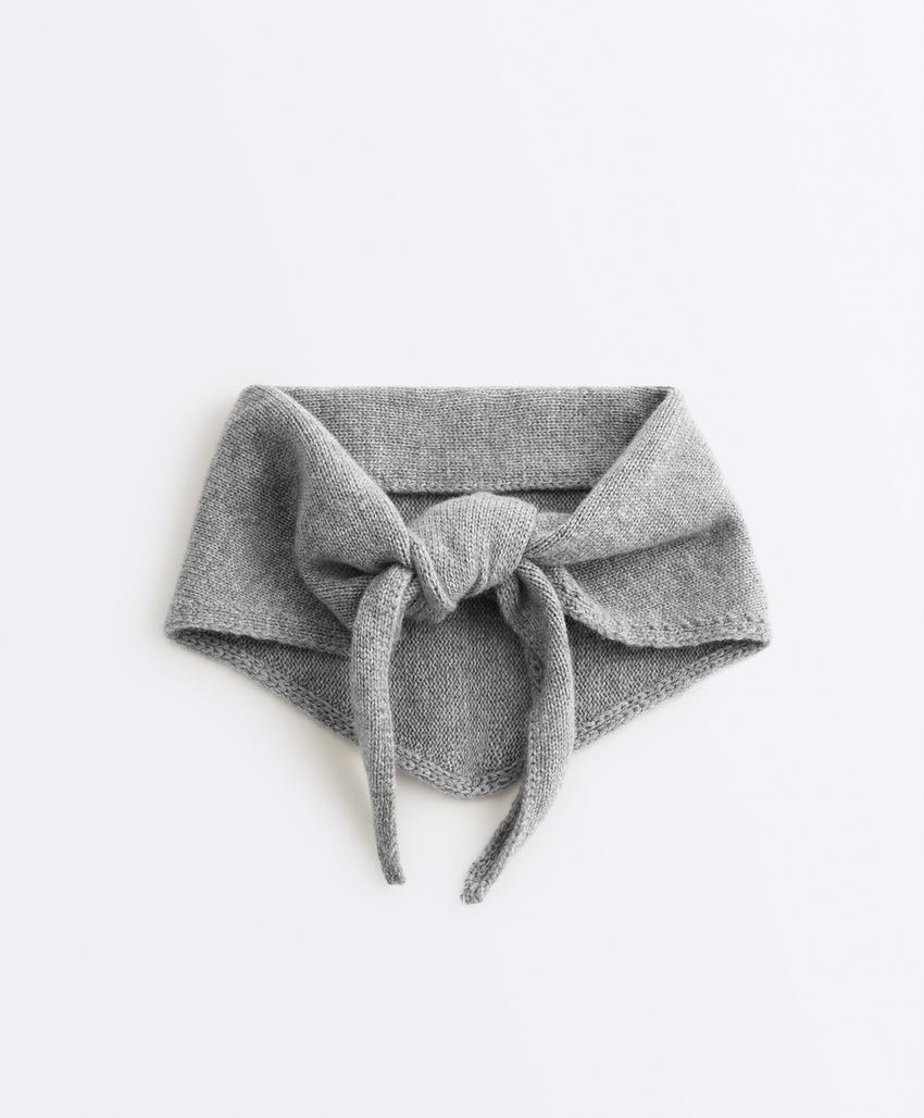 Вязаная бандана: 90% шерсть, 10% кашемир