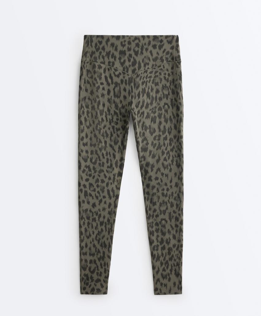 Легинсы Evermove до щиколотки High rise с леопардовым принтом