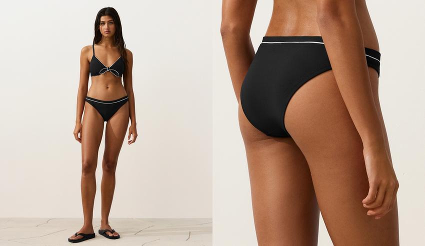 Классические плавки бикини с Piping