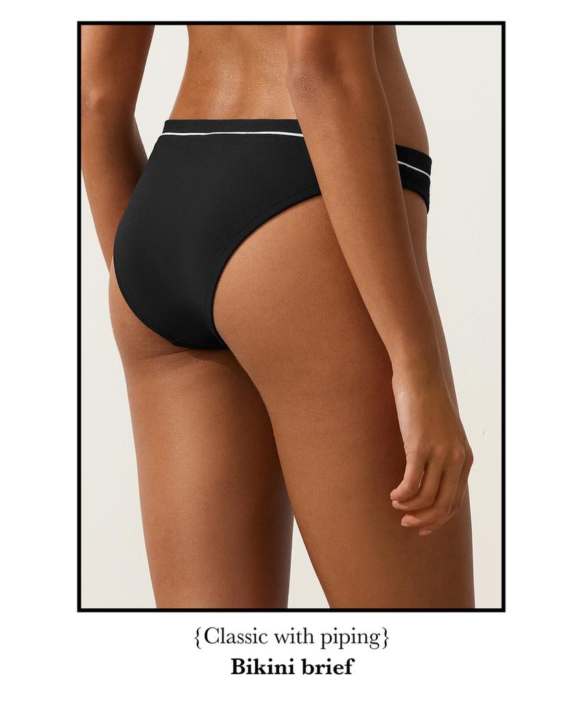 Классические плавки бикини с Piping