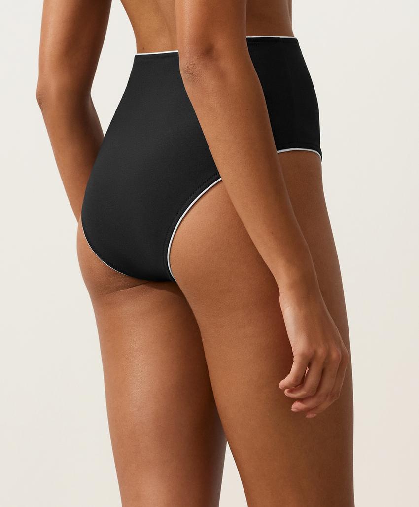 Высокие плавки бикини с Piping