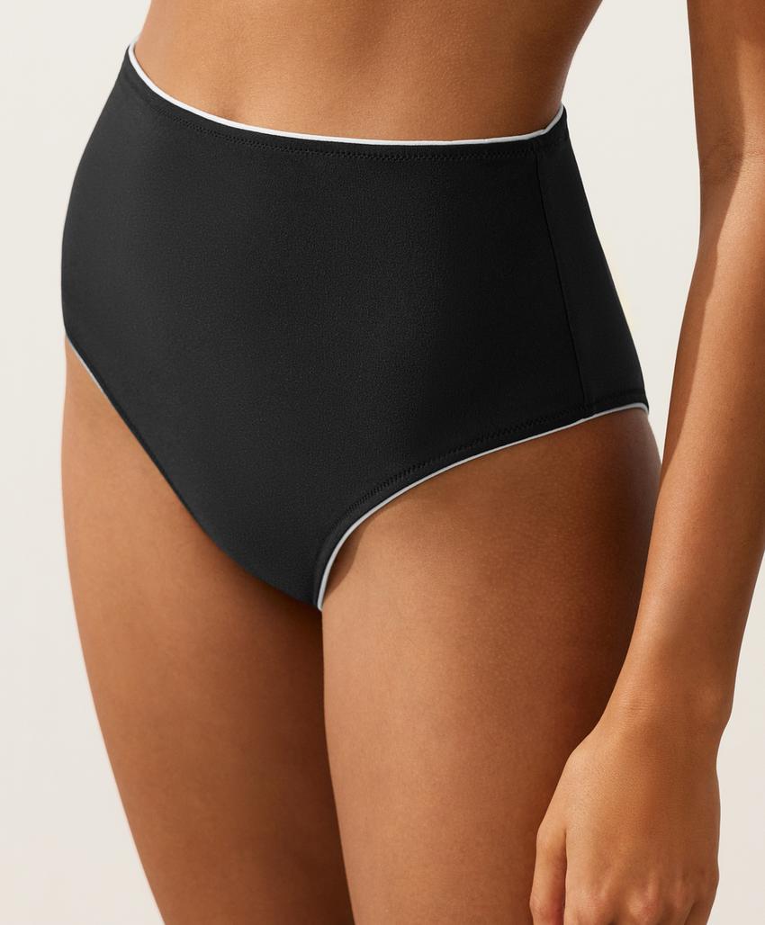 Высокие плавки бикини с Piping