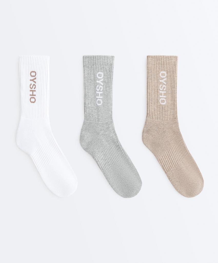 3 пары классических носков из смесового хлопка