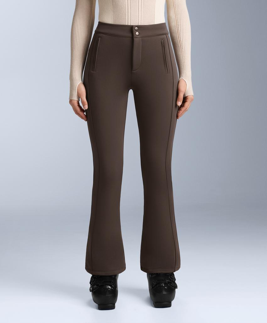 Water-resistant flare stretch SKI trousers