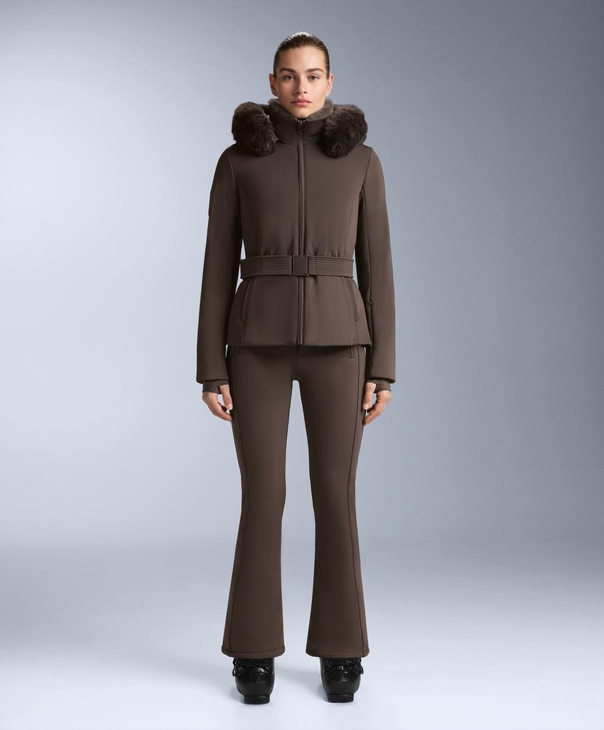 Water-resistant flare stretch SKI trousers