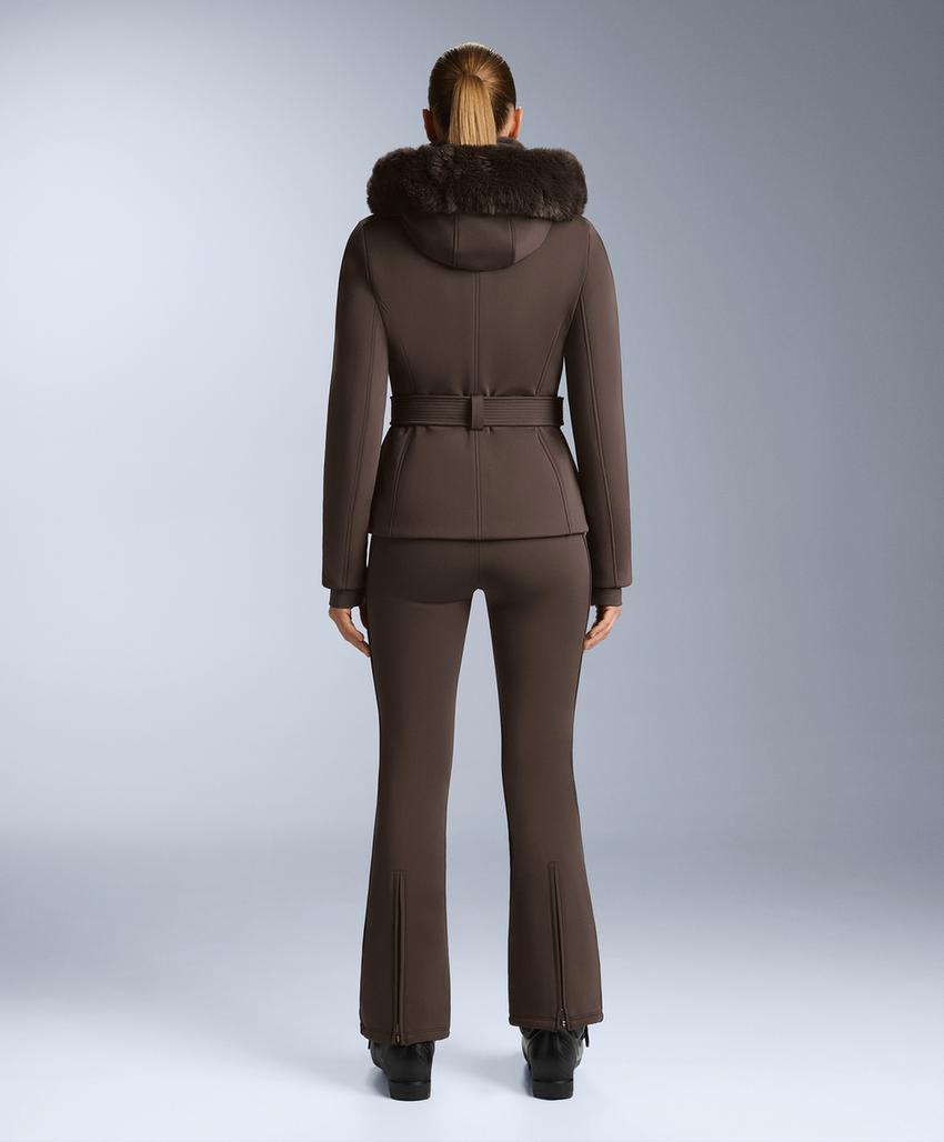 Water-resistant flare stretch SKI trousers