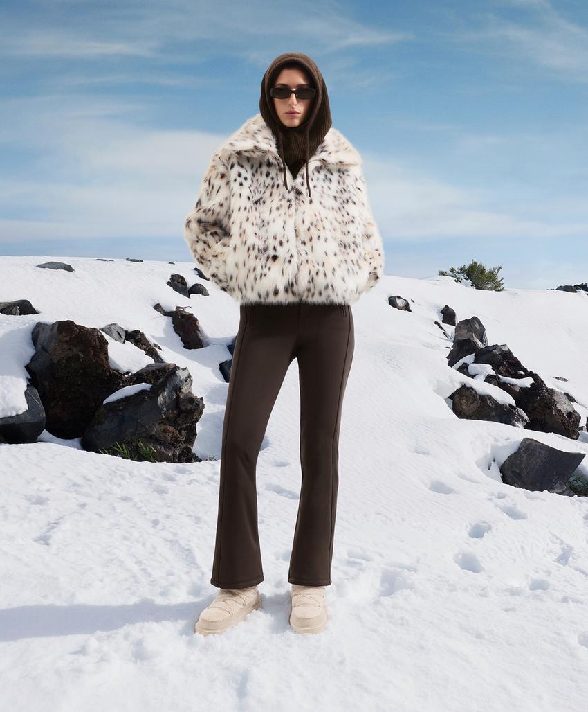 Water-resistant flare stretch SKI trousers