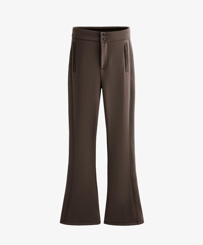 Water-resistant flare stretch SKI trousers