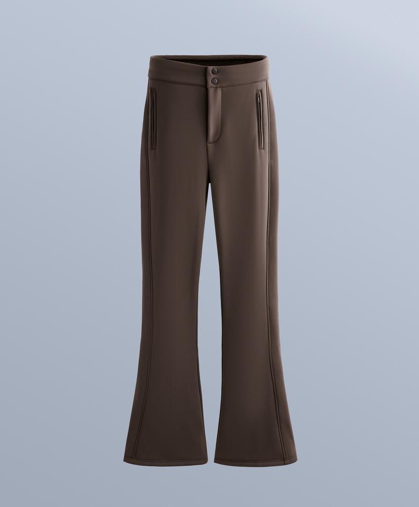 Water-resistant flare stretch SKI trousers