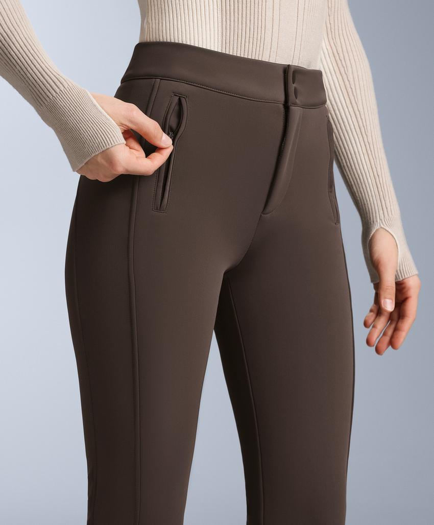 Water-resistant flare stretch SKI trousers