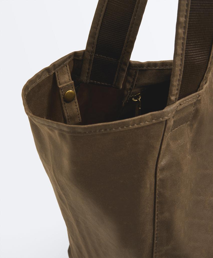 Сумка-шопер из вощеной ткани