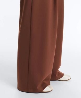 Широкие брюки High rise из пике- Заказать в России