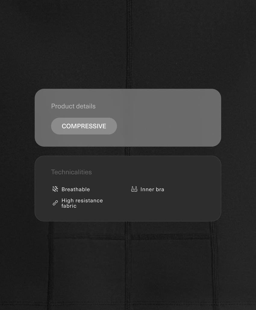 Tank top Compressive со швами