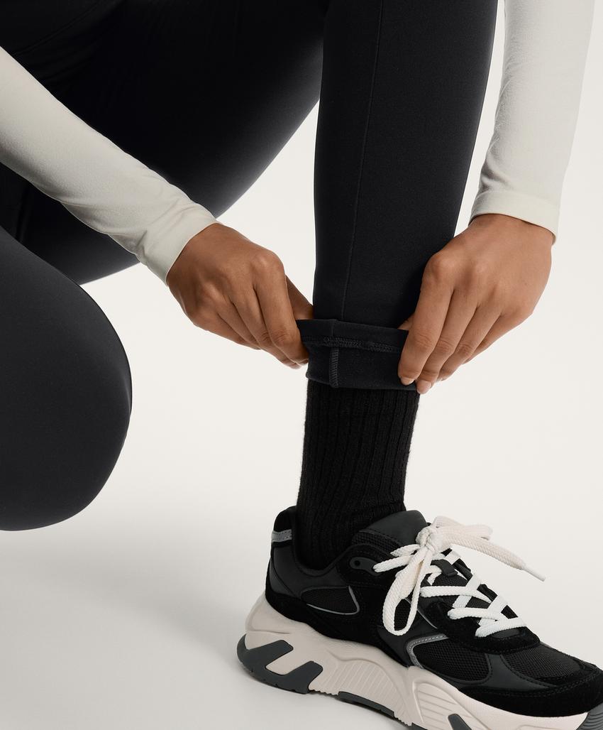 Легинсы длиной до щиколотки Warm с карманами и высокой посадкой, 70 см