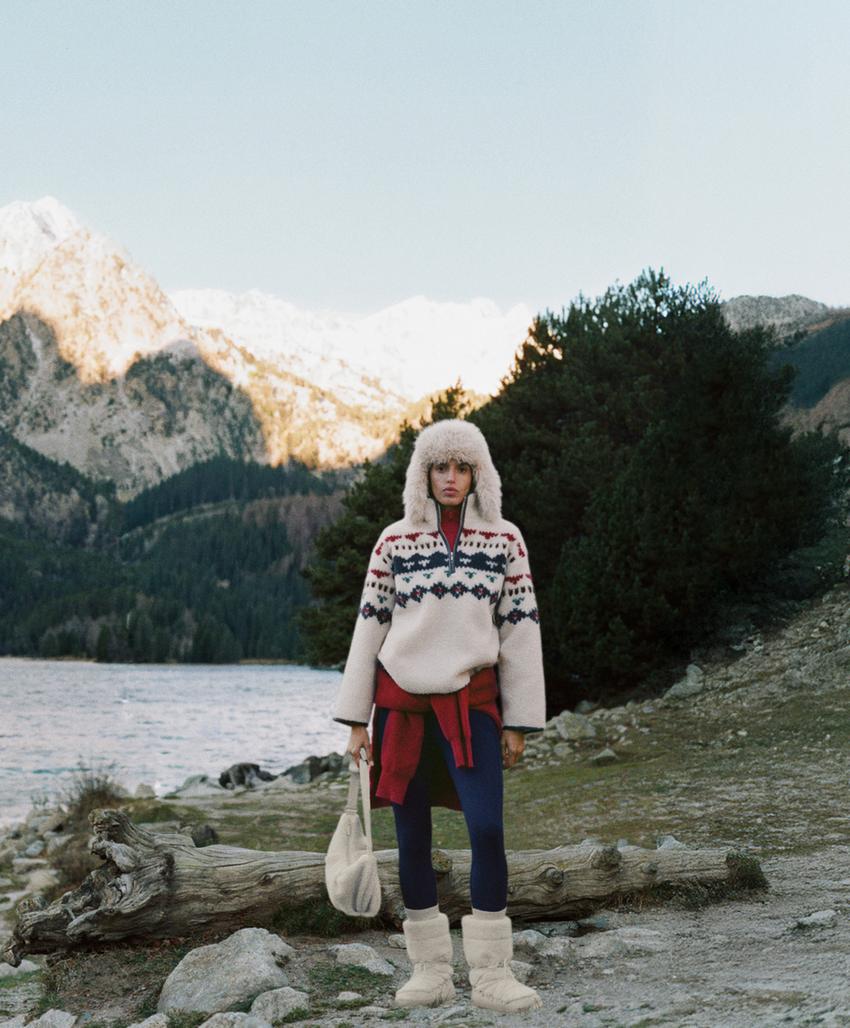 Теплые леггинсы с высокой посадкой до щиколотки с карманами 70 см