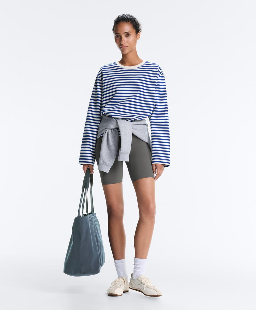 Байкерские леггинсы с высокой посадкой comfortlux 20см