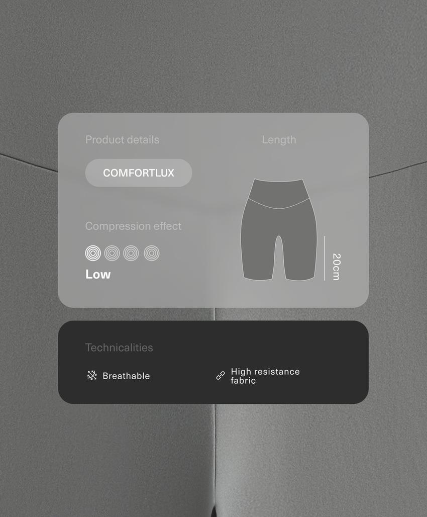 Байкерские леггинсы с высокой посадкой comfortlux 20см