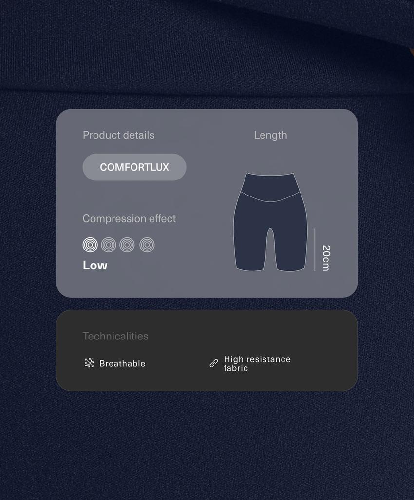 Байкерские леггинсы с высокой посадкой comfortlux 20см