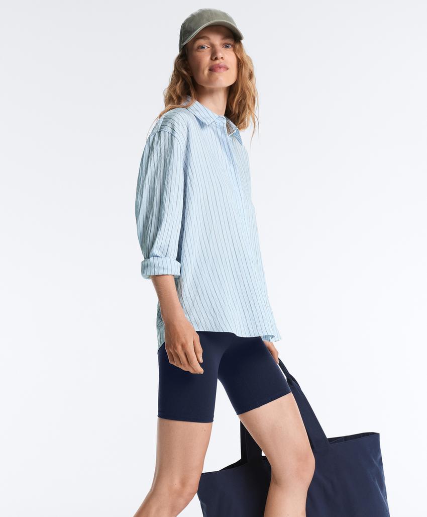 Байкерские леггинсы с высокой посадкой comfortlux 20см