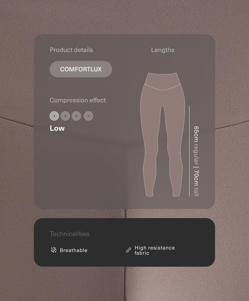 Леггинсы comfortlux с высокой посадкой и длиной до щиколотки