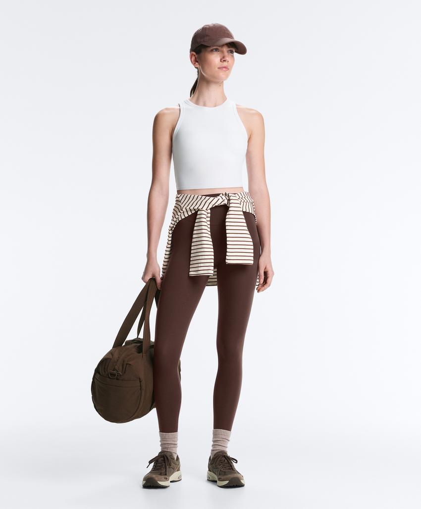 Комфортные леггинсы с высокой посадкой до щиколотки comfortlux