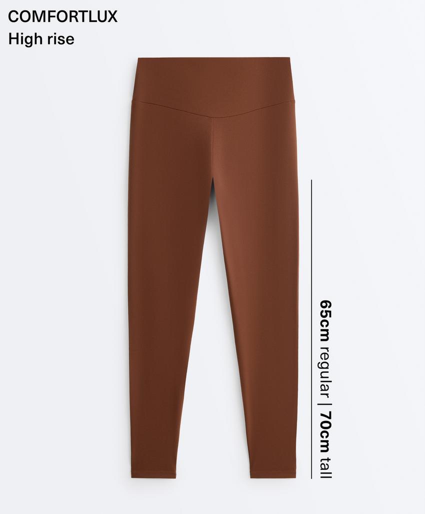 Комфортные леггинсы с высокой посадкой до щиколотки comfortlux