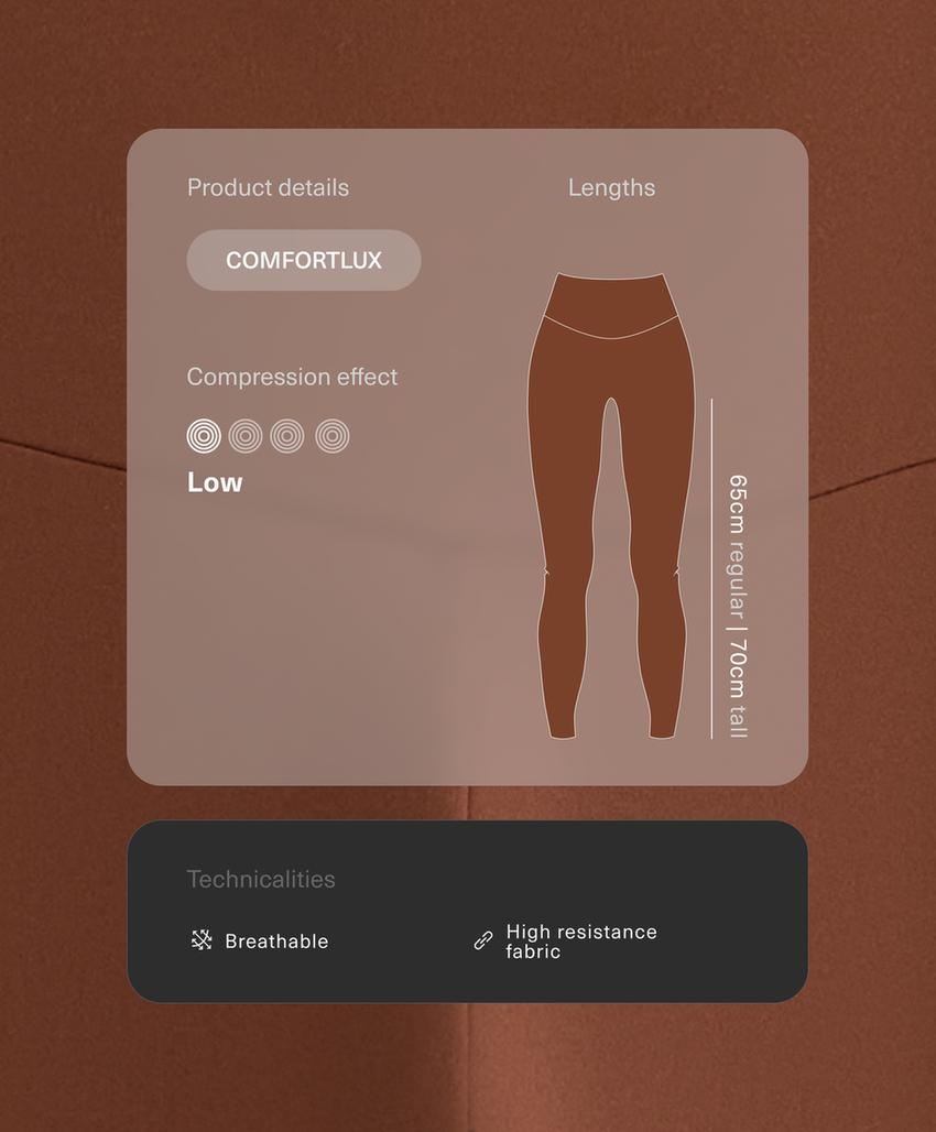 Комфортные леггинсы с высокой посадкой до щиколотки comfortlux