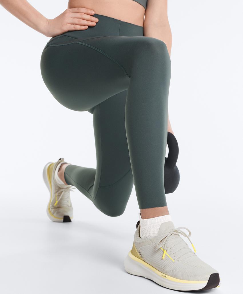 Компрессионные леггинсы с высокой посадкой до щиколотки базовые