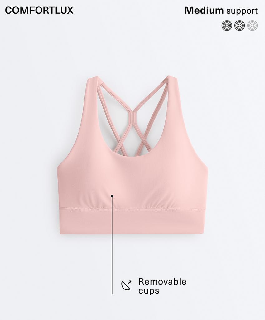 Спортивный топ средней поддержки comfortlux с чашечками