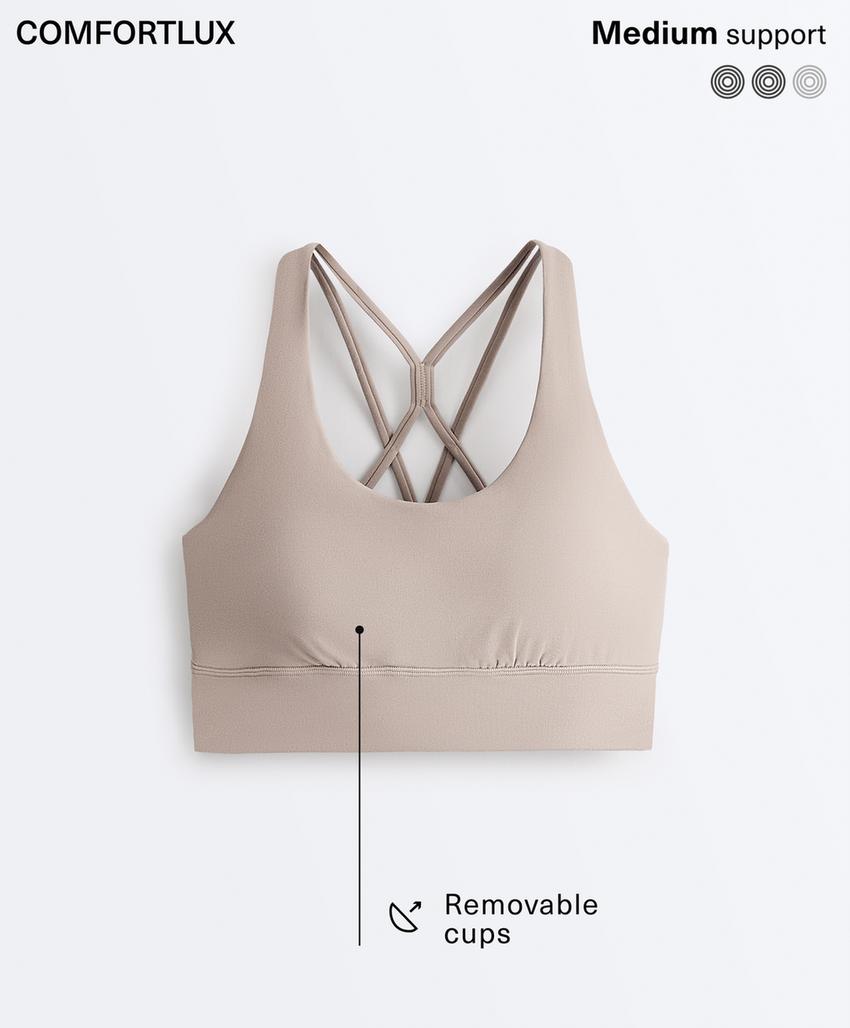 Спортивный топ средней поддержки comfortlux с чашечками