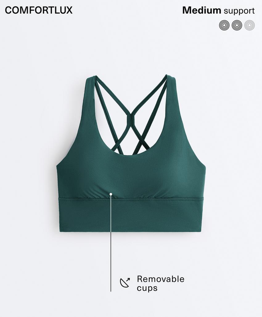 Спортивный топ средней поддержки comfortlux с чашечками