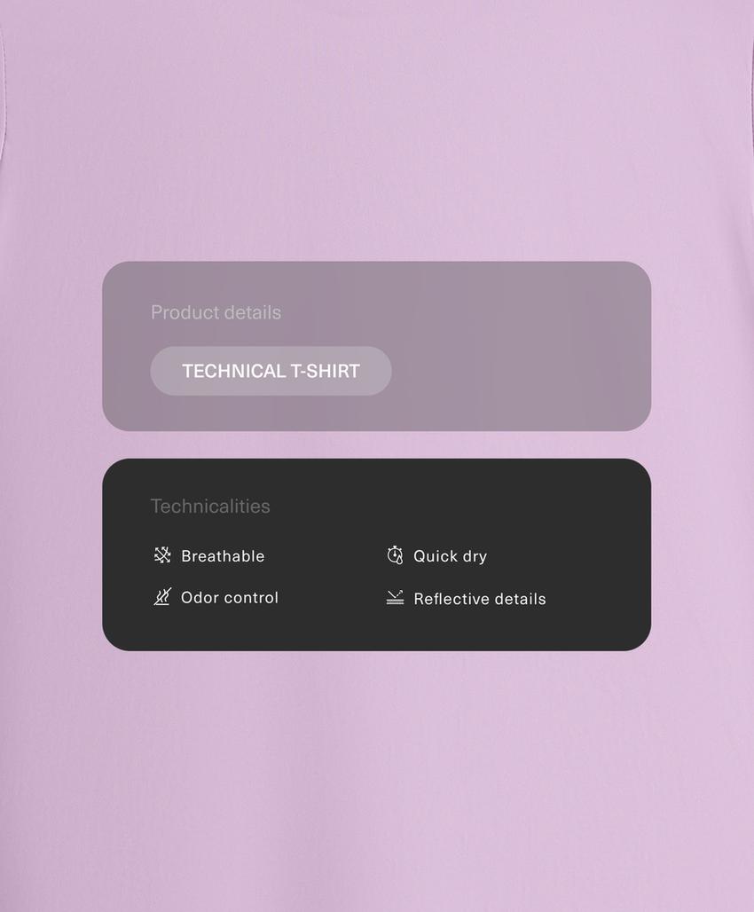 Футболка с коротким рукавом из технического материала