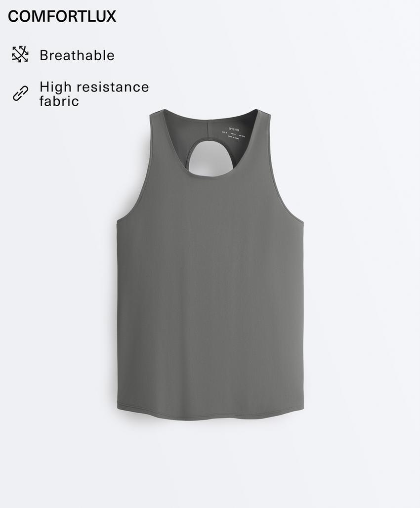 Футболка comfortlux с крестовиной на спине