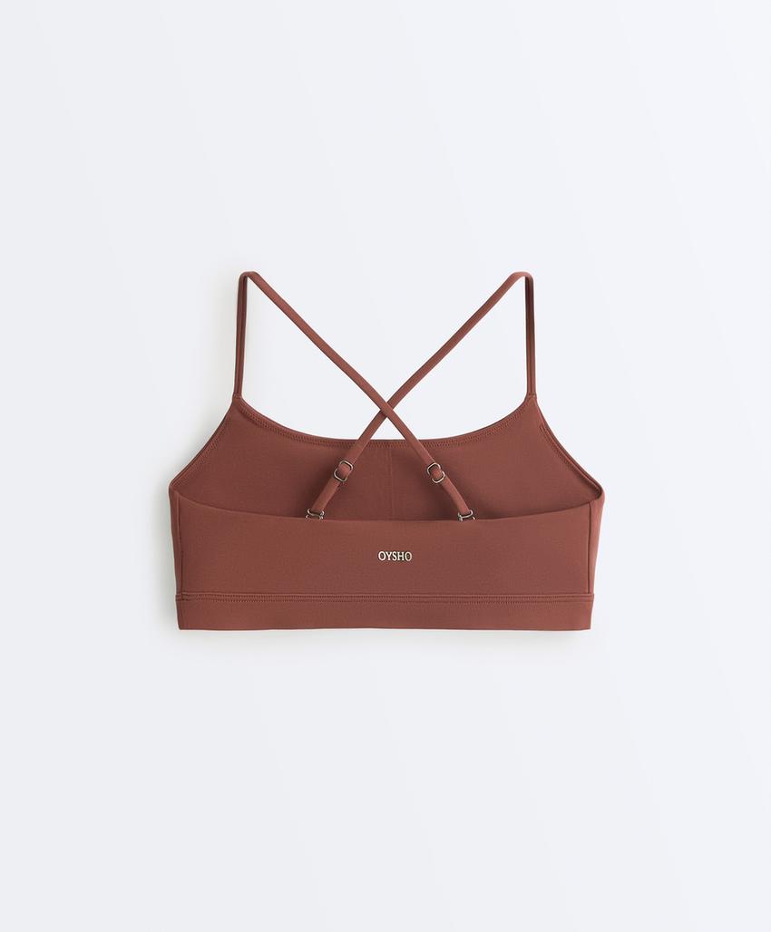 Спортивный топ с перекрещивающимися лямками comfortlux с легкой поддержкой