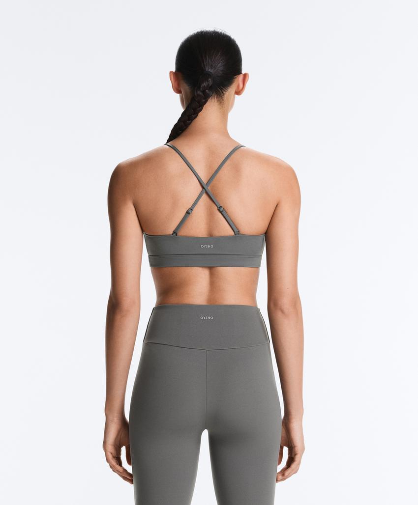 Спортивный топ с перекрещивающимися лямками comfortlux с легкой поддержкой