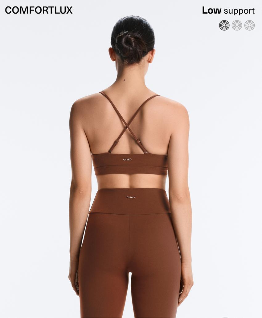 Спортивный топ с перекрещивающимися лямками comfortlux с легкой поддержкой