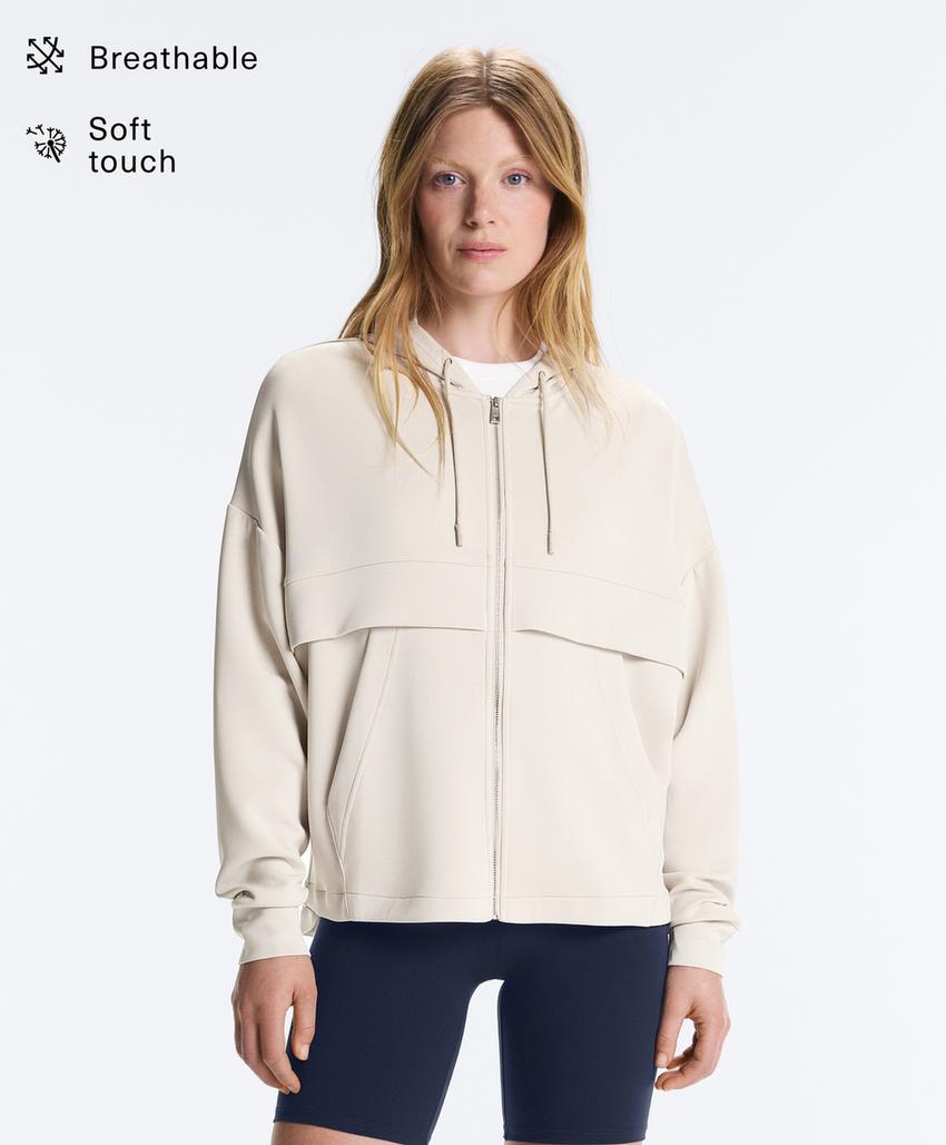 Толстовка на молнии из мягкого модала