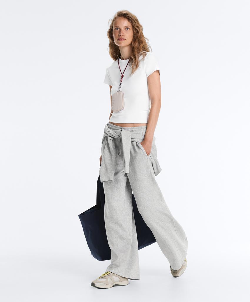 Футболка Rib Fit из смесового хлопка