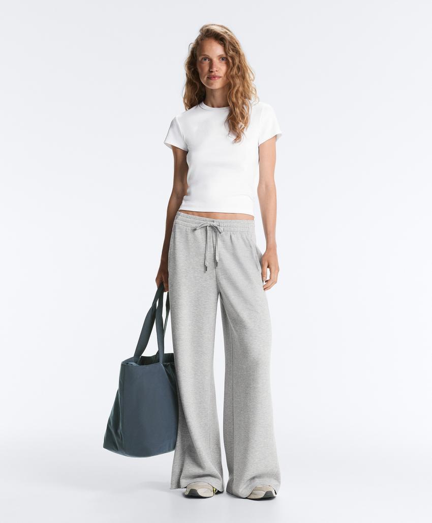 Футболка Rib Fit из смесового хлопка