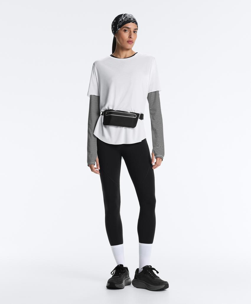 Футболка из смесового модала с короткими рукавами