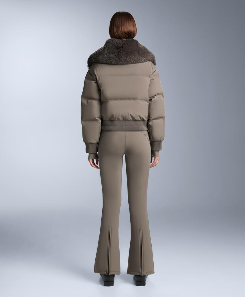 Water-resistant flare stretch SKI trousers