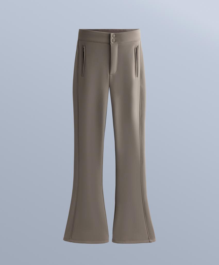Water-resistant flare stretch SKI trousers