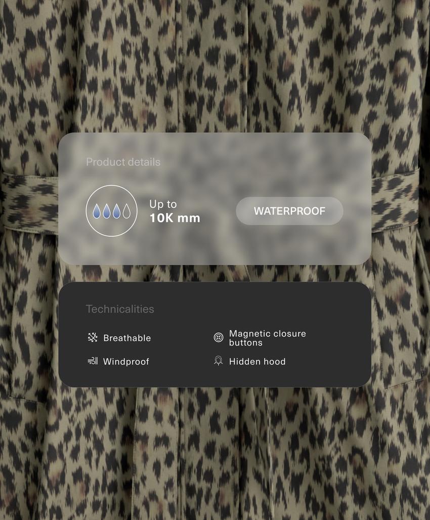 Удлиненный ультралегкий плащ с водонепроницаемостью 10 000 мм