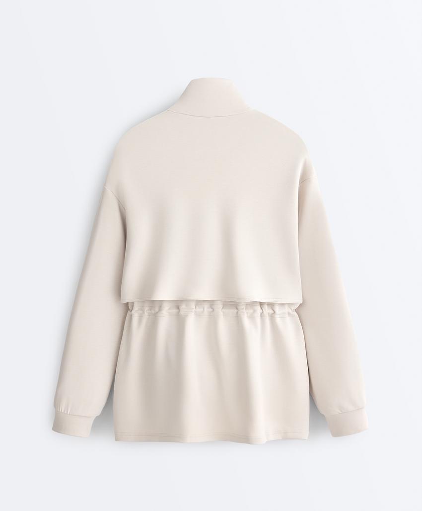 Длинная куртка с карманами из мягкой ткани с модалом